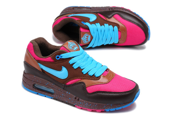 Nike Air Max 87 chaussures femmes Shinning rose bleu noir (1)